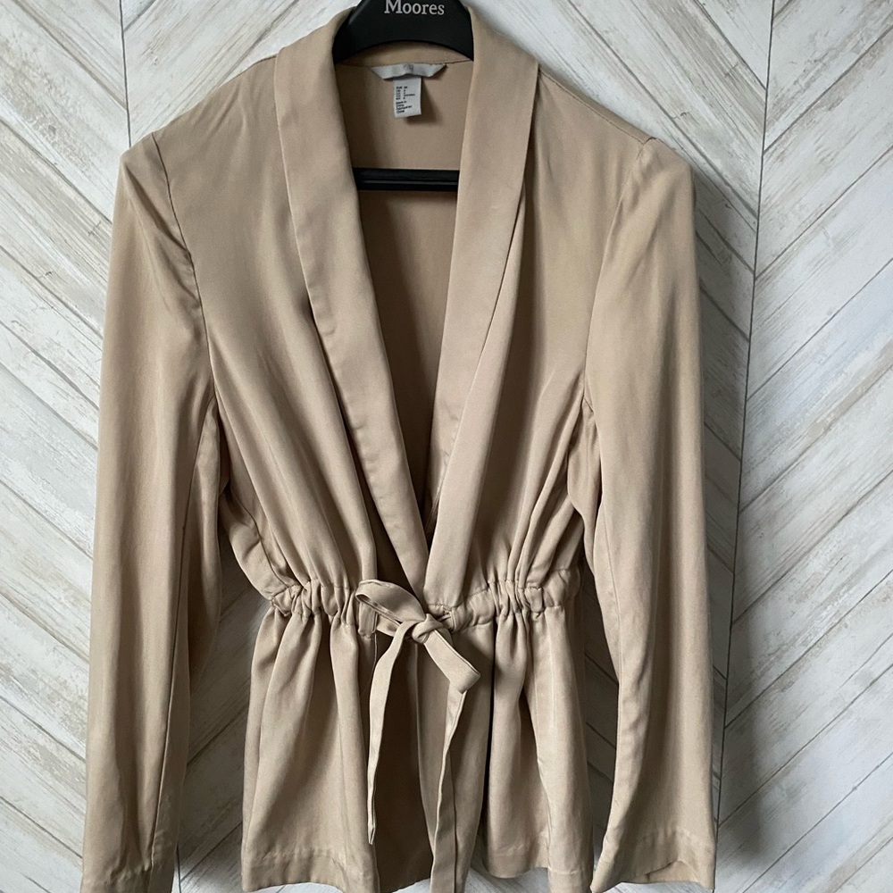 Women's Beige Blazer Jacket